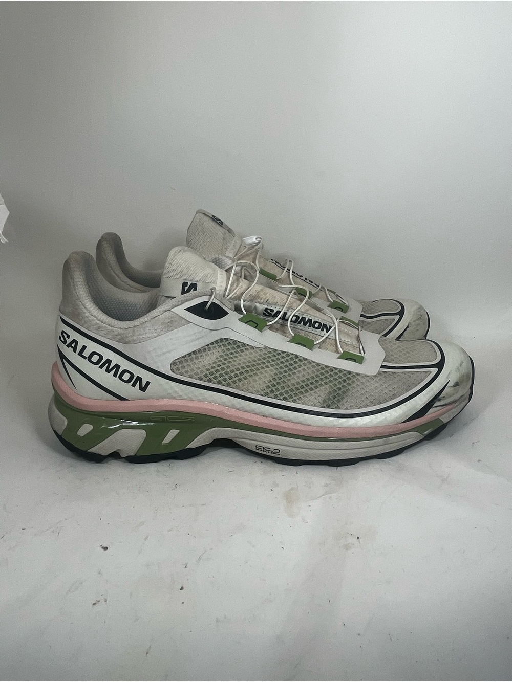 SALOMON XT 6 FT Breathable Low top Running Shoes Unisex Beige Green Men Size 12